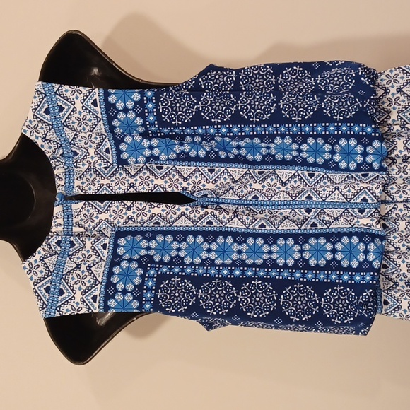 Maggy London Patchwork Print Stretch Sleeveless Maxi Dress- Sz. 10 - Picture 11 of 14